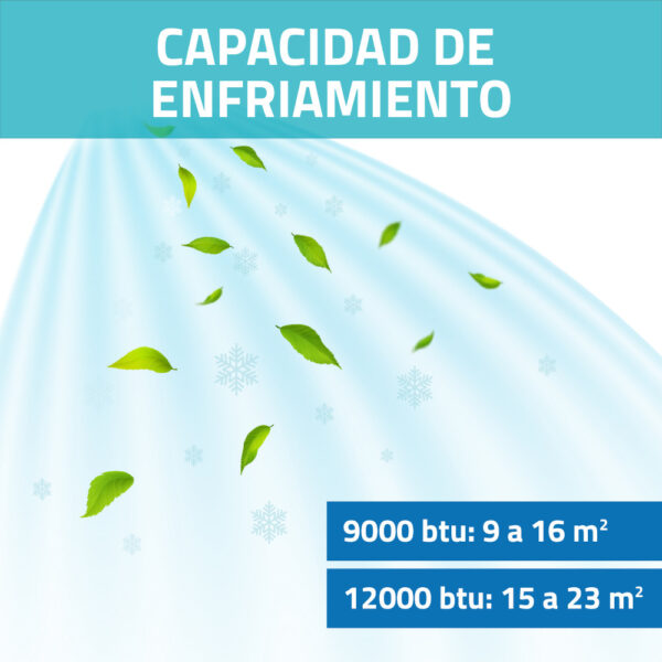 Aire acondicionado portátil 9000BTU Frío/Calor - Image 3
