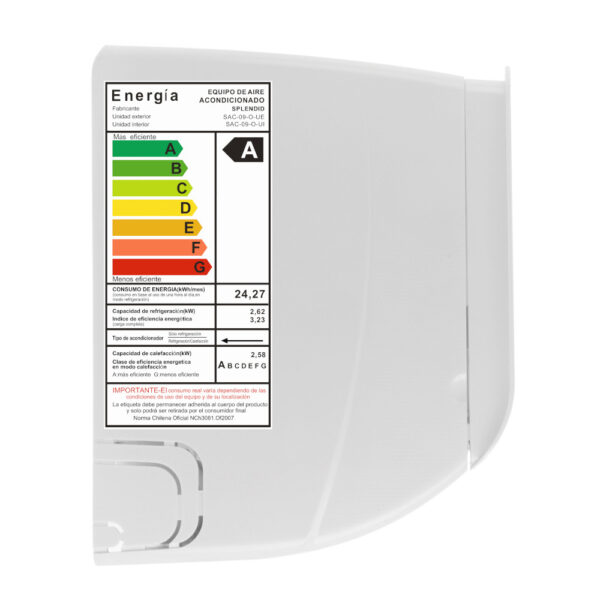 Aire Acondicionado Split 9000BTU On/Off - Image 3