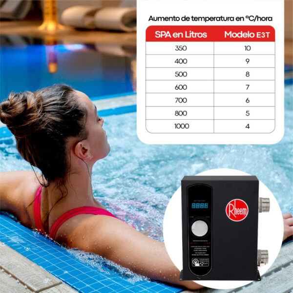 Calentador de Jacuzzi HotTubs y Spa E3T 5,5KW Rheem - Image 5